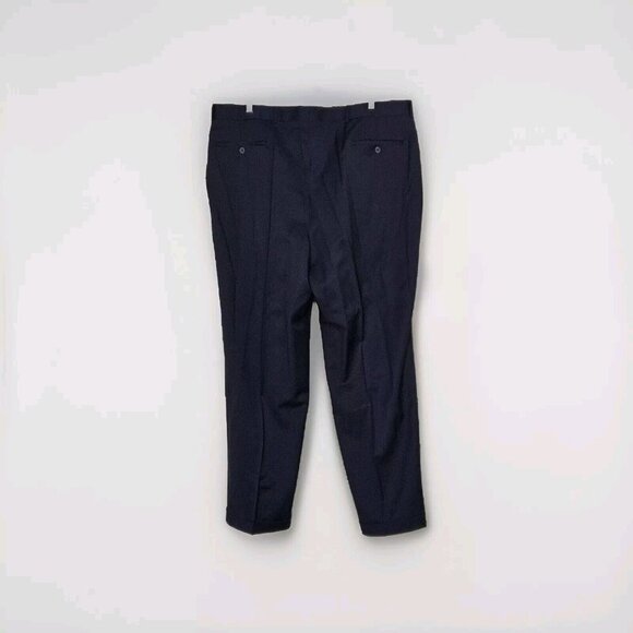 Ballin Pants Mens 40 (42) x 31 Black Zip Fly Wool Pockets Classic Trousers VTG - Picture 2 of 16